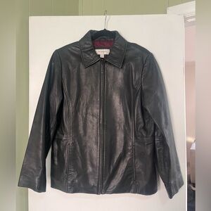 Liz Claiborne Black Leather Jacket